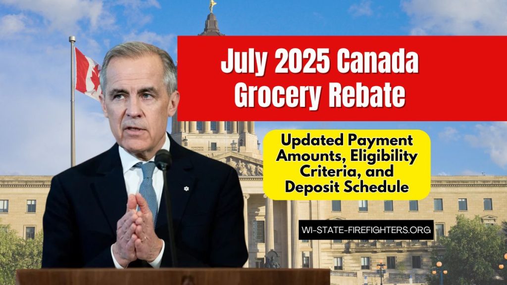 July 2025 Canada Grocery Rebate – Updated Payment Amounts, Eligibility Criteria, and Deposit Schedule